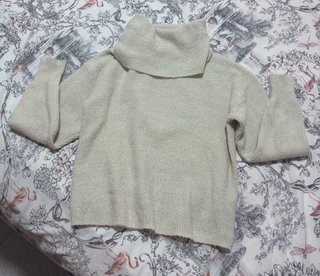 Jersey de Cuello Alto Beige