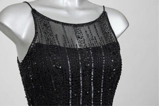 Vestido de Fiesta Pronovias Negro con Lentejuelas