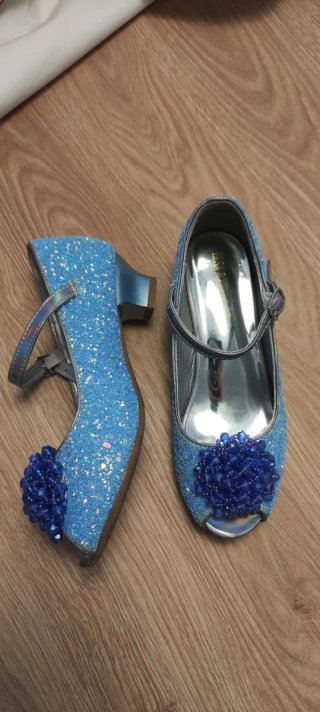 Zapatos Azules Elsa y Anna
