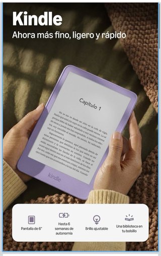 Amazon Kindle 6 16GB Sin Publicidad 6" Morado Urbe