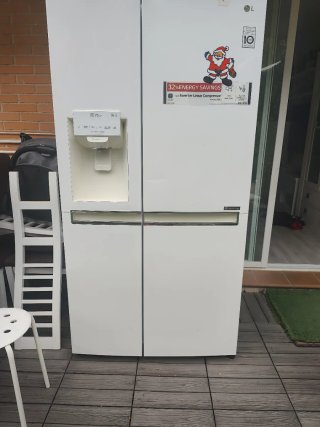 Nevera americana LG blanca