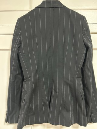 Traje Zara Mujer Negro Rayas Talla S