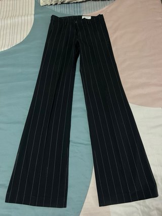 Traje Zara Mujer Negro Rayas Talla S
