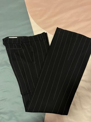 Traje Zara Mujer Negro Rayas Talla S