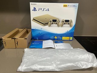 PS4 Slim Gold 500GB + 2 Mandos
