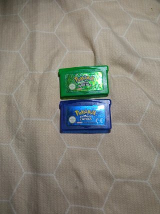 Juegos Pokémon Edición Verde Hoja y Zafiro GBA