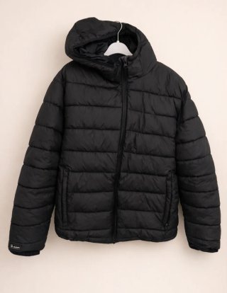 Chaqueta Plumas Negra