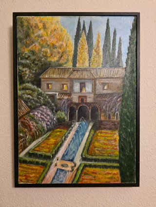 Cuadro Patio de la Acequia (Alhambra)