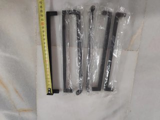 Set de 6 Tiradores de Puerta Negros 23cm nuevos