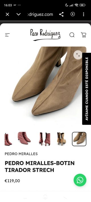 Botines Pedro Miralles Beige Talla 40