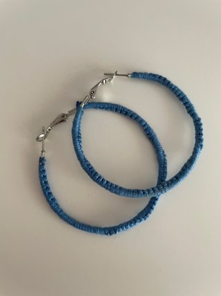 Pendientes de Aros Azules