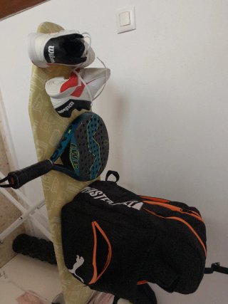 Conjunto de pádel: Pala de Padel, zapatillas y pal