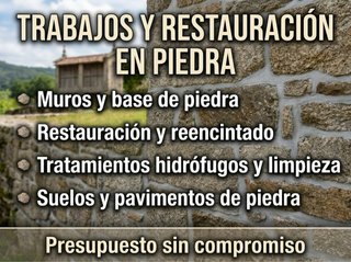 TRABAJOS Y RESTAURACIÓN EN PIEDRA económico
