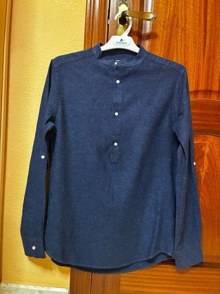 Camisa cuello mao Álvaro Moreno azul Talla 38