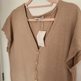 Mono oversize Pull&Bear beige talla S