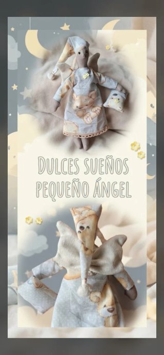 Ángel de peluche para cuna