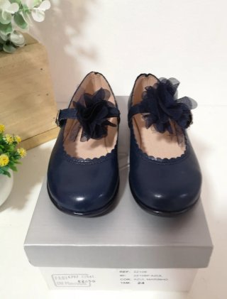 Sapatos Criança Azul Tam. 24 - Novos