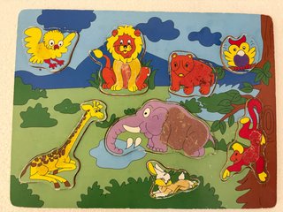 Puzzle de Madera Infantil con Animales