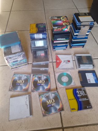Lotto Floppy Disk, MO e Iomega Zip