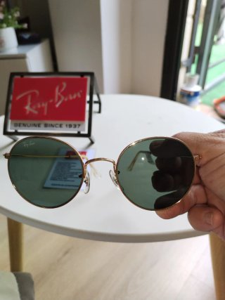 Ray-Ban Round Metal Gafas de Sol Doradas