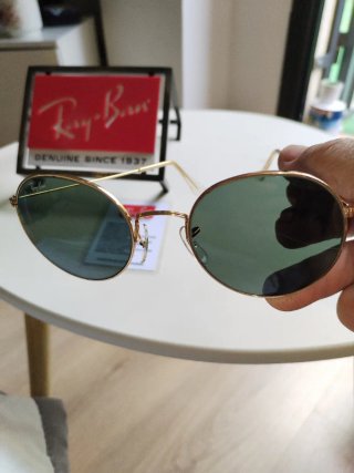 Ray-Ban Round Metal Gafas de Sol Doradas