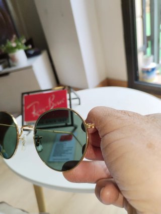 Ray-Ban Round Metal Gafas de Sol Doradas
