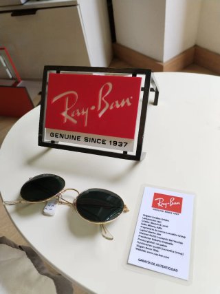 Ray-Ban Round Metal Gafas de Sol Doradas
