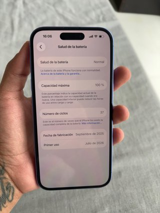 iPhone 16 Azul Como Nuevo!