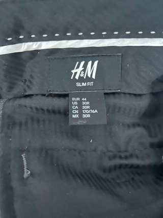 Traje H&M Slim Fit Gris Hombre