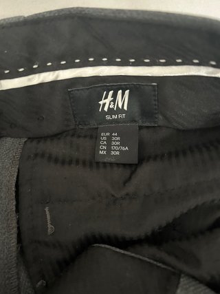 Traje H&M Slim Fit Gris Hombre