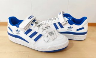 Zapatillas Adidas Forum Low Blancas y Azules 45,5