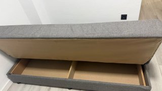 Sofá Cama Gris Tela
