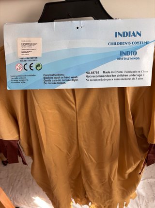 Disfraz de Indio Infantil, talla L