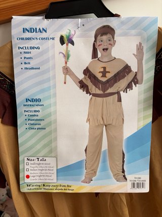 Disfraz de Indio Infantil, talla L