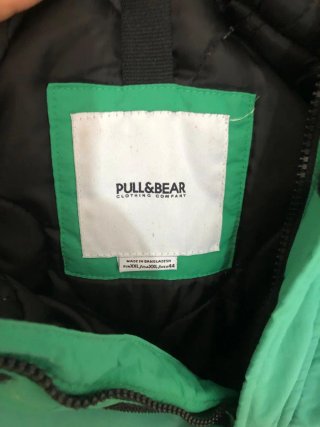 Anorak Canguro Pull&Bear Verde Taglia XL
