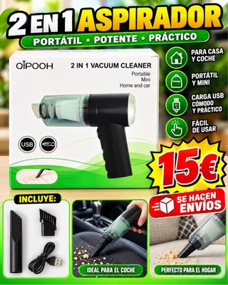 Aspirador Portátil 2 en 1