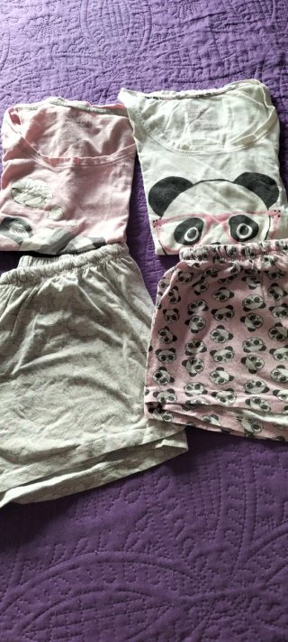 Pack 2 Pijamas Panda Niña
