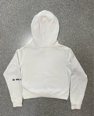 Sudadera blanca oversize mujer