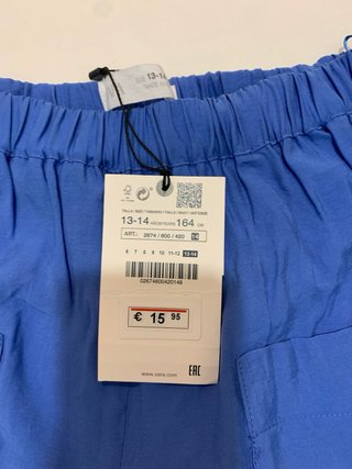 Pantalón corto azul