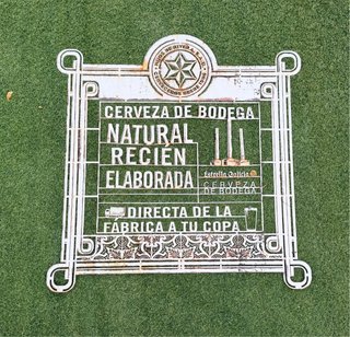 Cartel Metal Estrella Galicia Cerveza Bodega