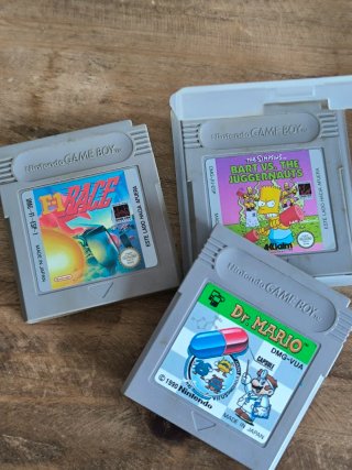 Lote 3 Juegos Game Boy: F1 Race, Simpsons, Dr. Mar