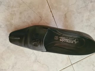 Zapatos Pitillos Piel Negros Talla 39