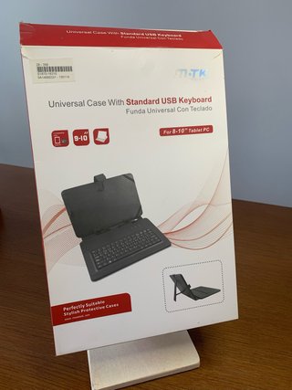 Funda Universal Tablet 9-10 con Teclado USB