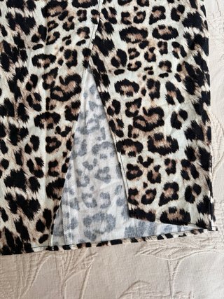 Falda Zara Estampado Leopardo