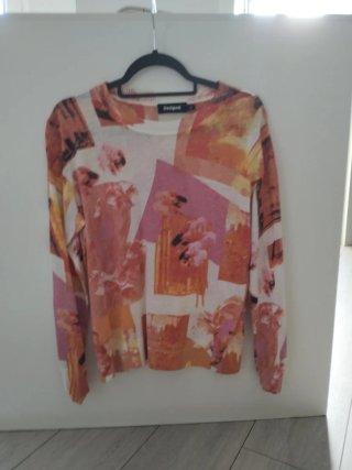 Jersey fino Desigual estampado floral