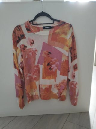 Jersey fino Desigual estampado floral