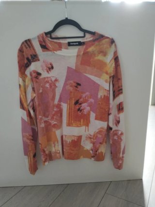 Jersey fino Desigual estampado floral