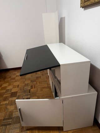 Mueble de Salón Blanco y Negro