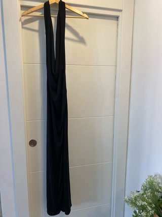 Vestido Largo Negro Pull&Bear