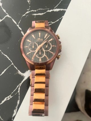 Reloj Lotus Cronógrafo Oro Rosa